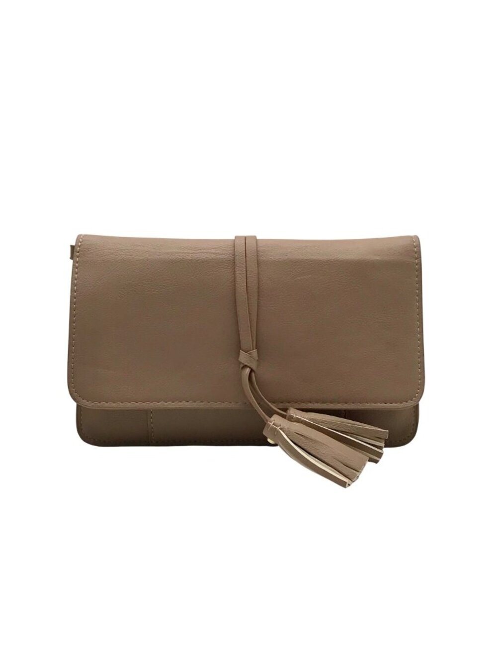 Merona Light Brown Faux Leather Wristlet